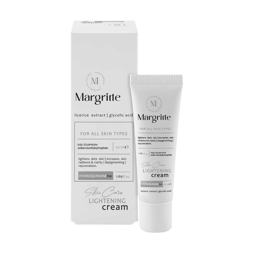 58b7ef4c-e928-442c-88b6-c164c189fa78 کرم روشن کننده و ضد لک حجم 50 میلی لیتر Lightening Cream مارگریت - Image 1