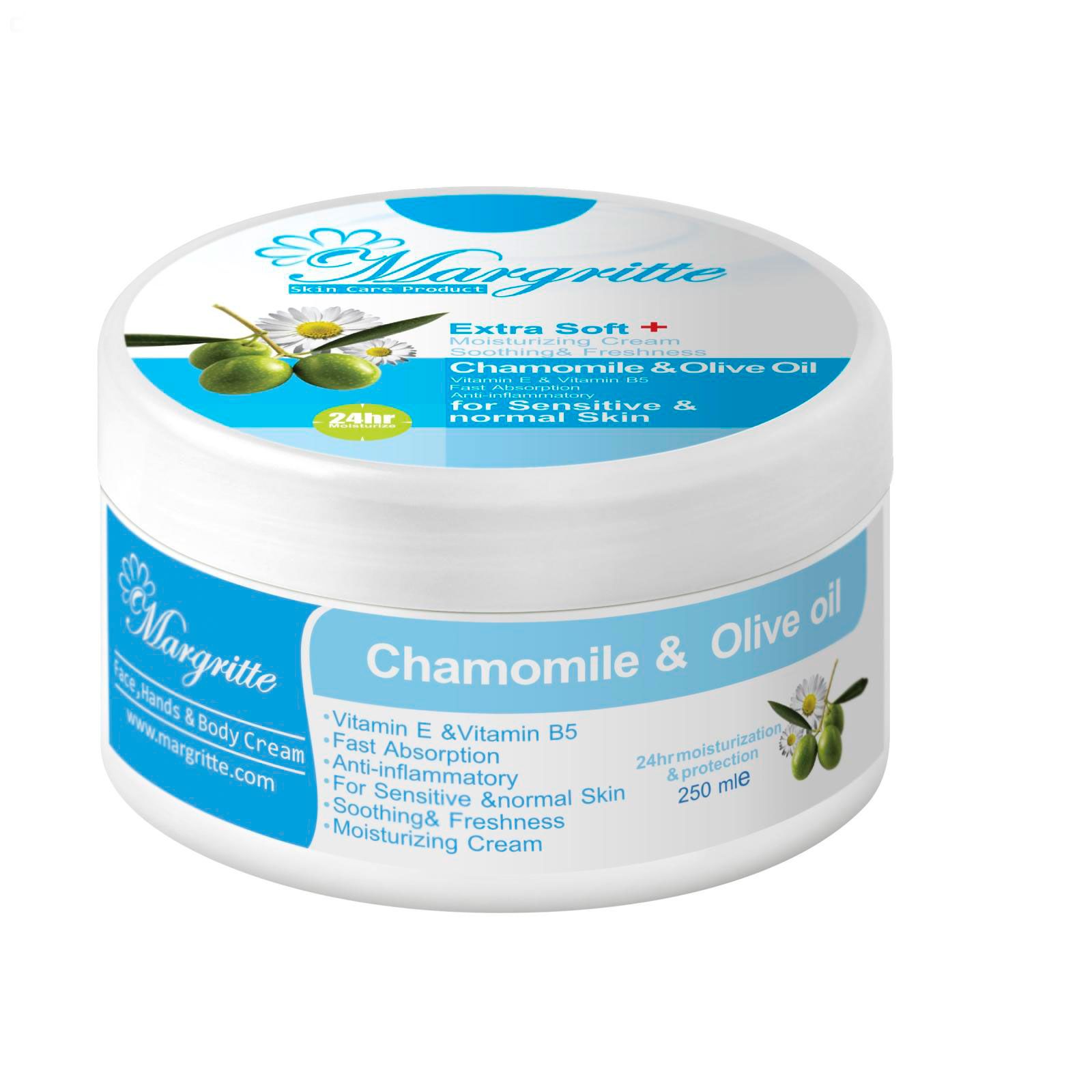 2784b88b-04d6-4f9a-bfe9-62aaa1a6d4d5 کرم مرطوب کننده آبرسان زیتون بابونه حجم 150 میلی لیتر (کاسه ای) مارگریت - Image 1