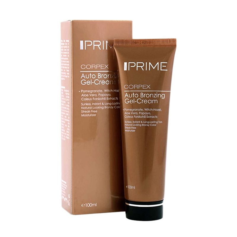 7169717a-0149-4776-88fd-9535540b9b48 ژل کرم برنزه کننده پرایم مدل Corpex حجم 100 میلی لیتر - Image 1