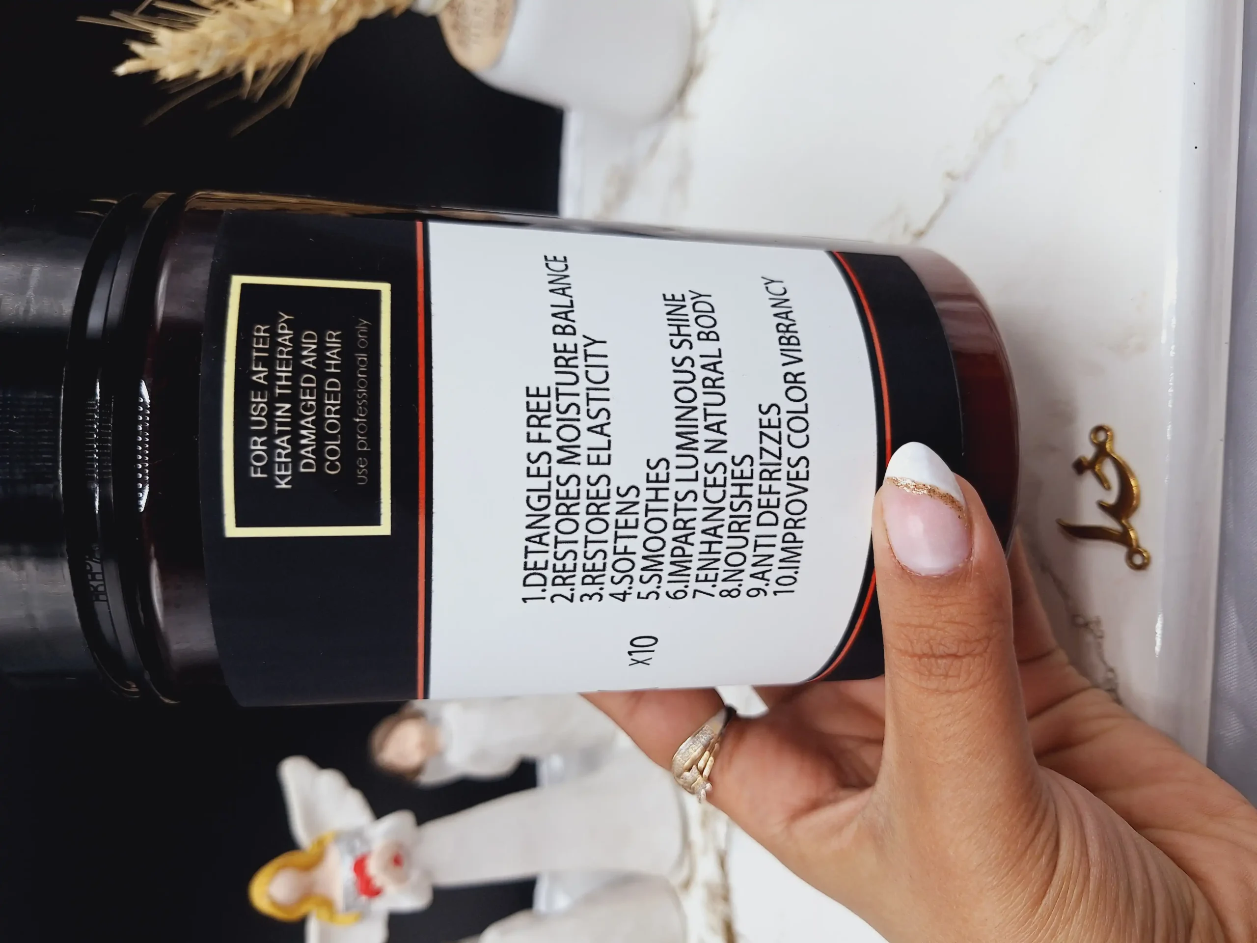 20250731045307504-thumbnail ماسک موی معجزه آسا آرگان+پروتئین وزن 1000ml برند لیز LIZZE ساخت برزیل کد 4614 - Image 1