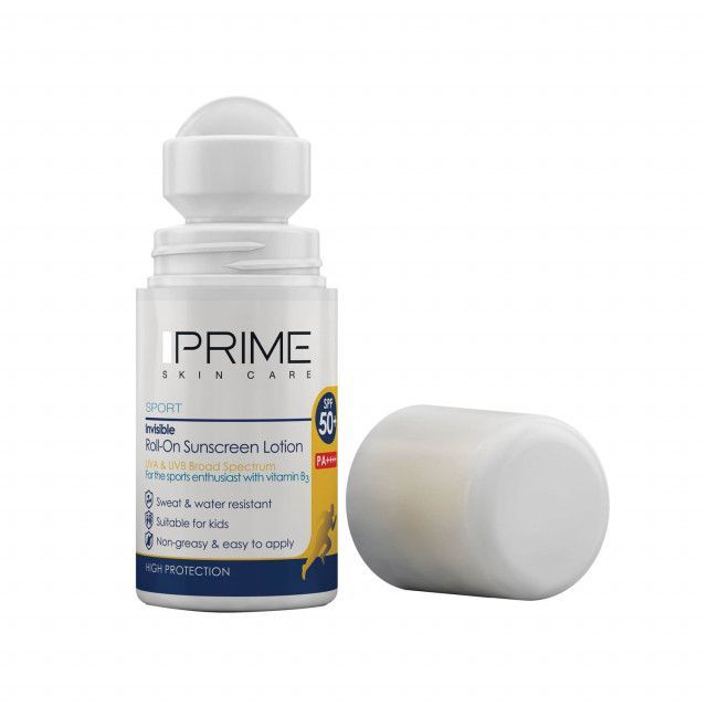 7d44bc111bfba57d79565f9d59b06d4d-single لوسیون ضد آفتاب پرایم مدل Roll-On SPF50 حجم 50 میلی لیتر - بی رنگ - Image 1