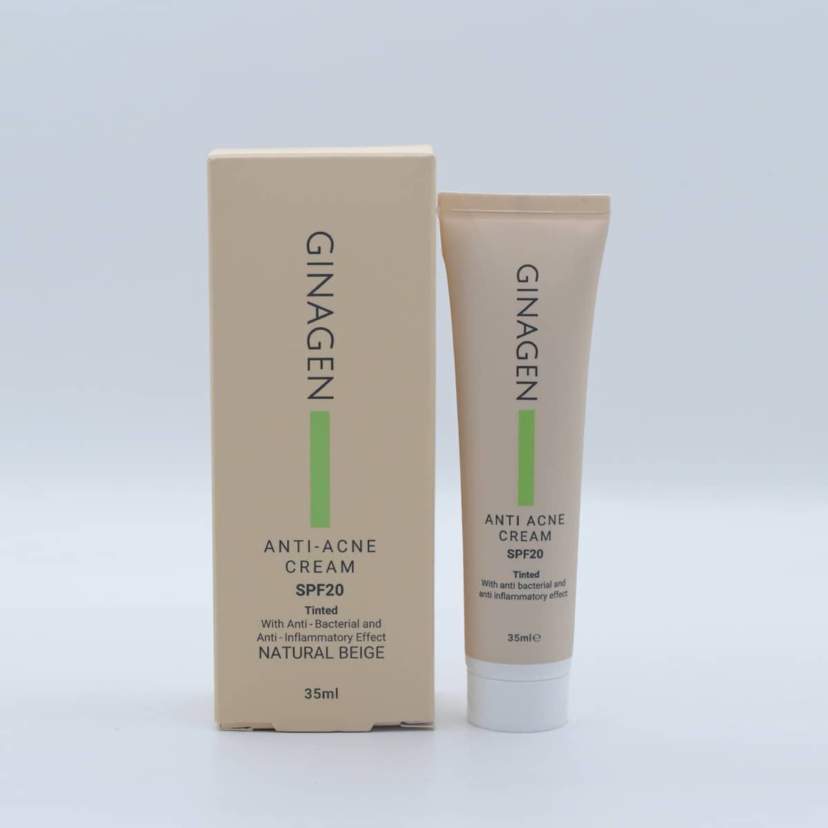 ba2b8723-149d-4bf4-b6c7-7b9f7a8739c6 کرم ضد جوش رنگی ژیناژن حجم 35 میلی لیتر - بژ روشن - Image 1