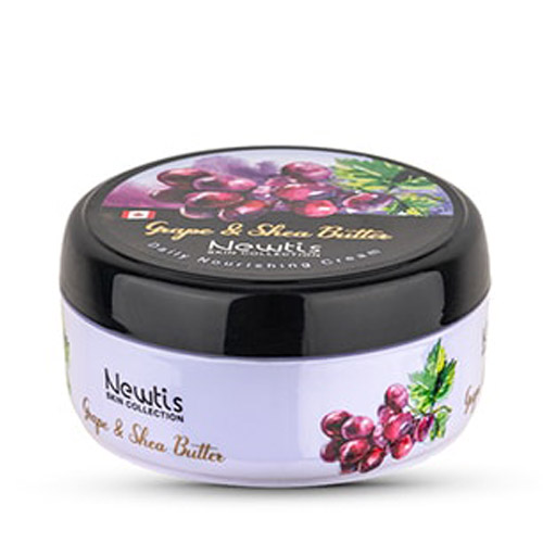 Newtis-Grape-Shea-Butter-Daily-Nourishing-Cream-200ml کرم مرطوب کننده کاسه ای انگور و شی باتر 200میل نیوتیس|Newtis Grape And Shea Butter Daily Nourishing Cream 200ml - Image 1