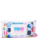 دستمال مرطوب دست و صورت تمام سنین میوه ای درب دار نینو
