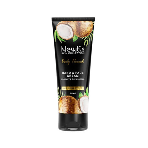 newtis-coconut-sheabutter-moisturizing-cream کرم مرطوب کننده تیوپی نارگیل و شی باتر 75میل نیوتیس|Coconut and shea butter moisturizing cream newtis - Image 1