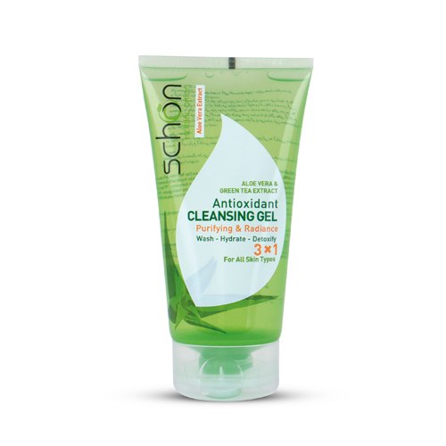 ژل-شستشو-ی-صورت-شون ژل شستشوی صورت چای سبز و آلوئه ورا شون|Schon Face Cleansing Gel With Green Tea & Aloevera - Image 1