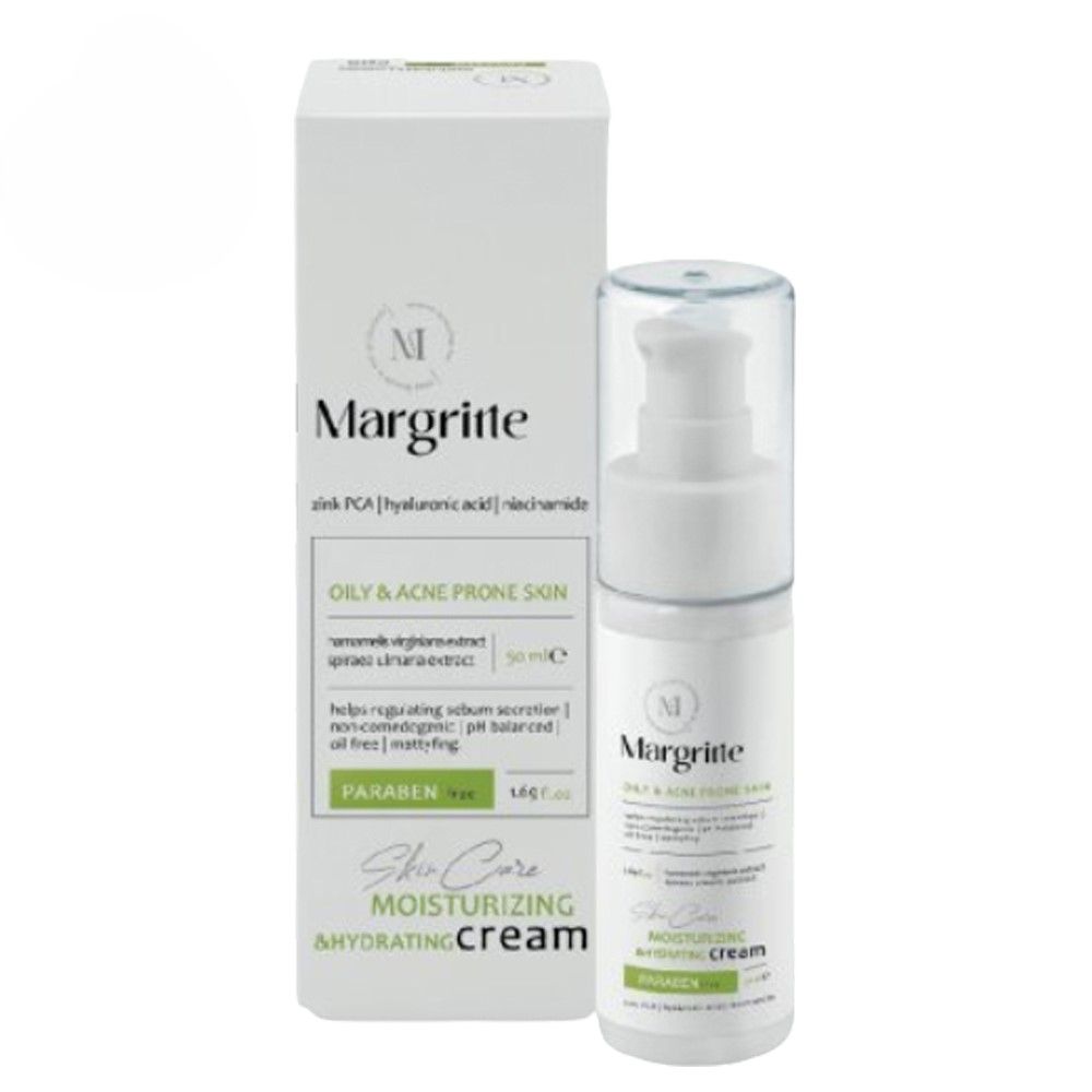 68122331-d7ca-4d07-b60b-dd859327611c کرم مرطوب کننده آبرسان (پوست چرب و مستعد آکنه) حجم 50 میلی لیتر مارگریت - Image 1