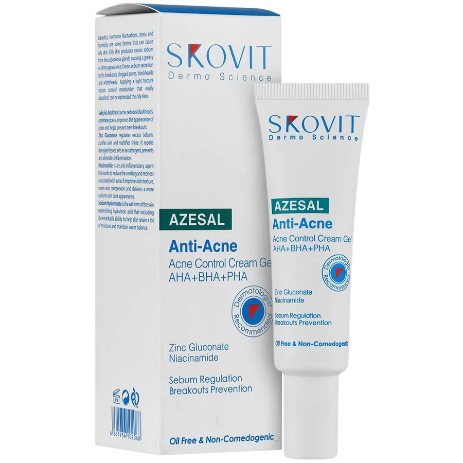 e82f6cc2-fce9-4181-9f13-bd2c07517baf کرم ژل آنتی آکنه مناسب پوست های دارای آکنه حاوی 30AHA+BHA+PHA گرمی-اسکوویت - Image 1