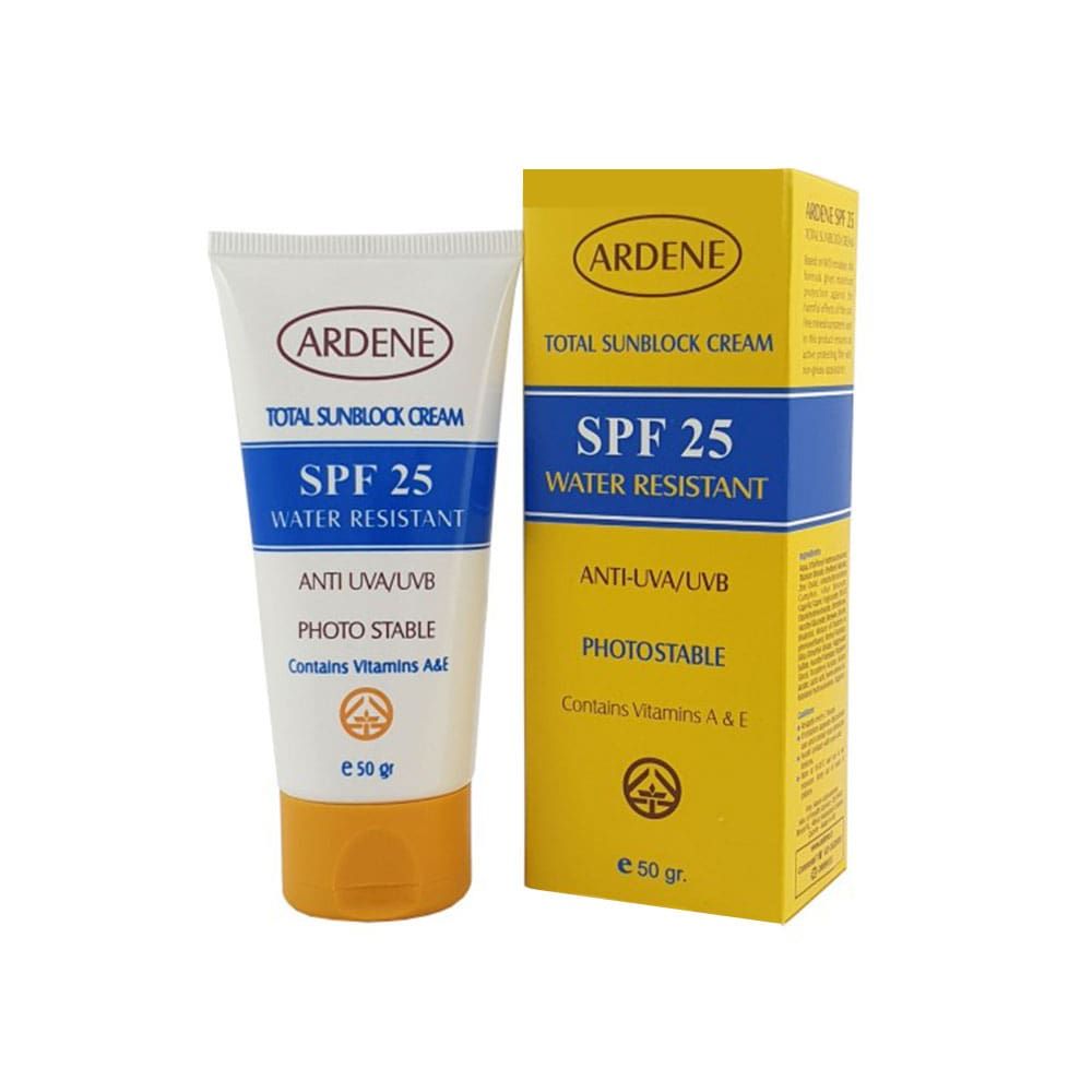 65cc2be1-12ad-4b01-8b82-089ed8a251a0 کرم ضد آفتاب آردن SPF 25 وزن 50 گرم - بی رنگ - Image 1