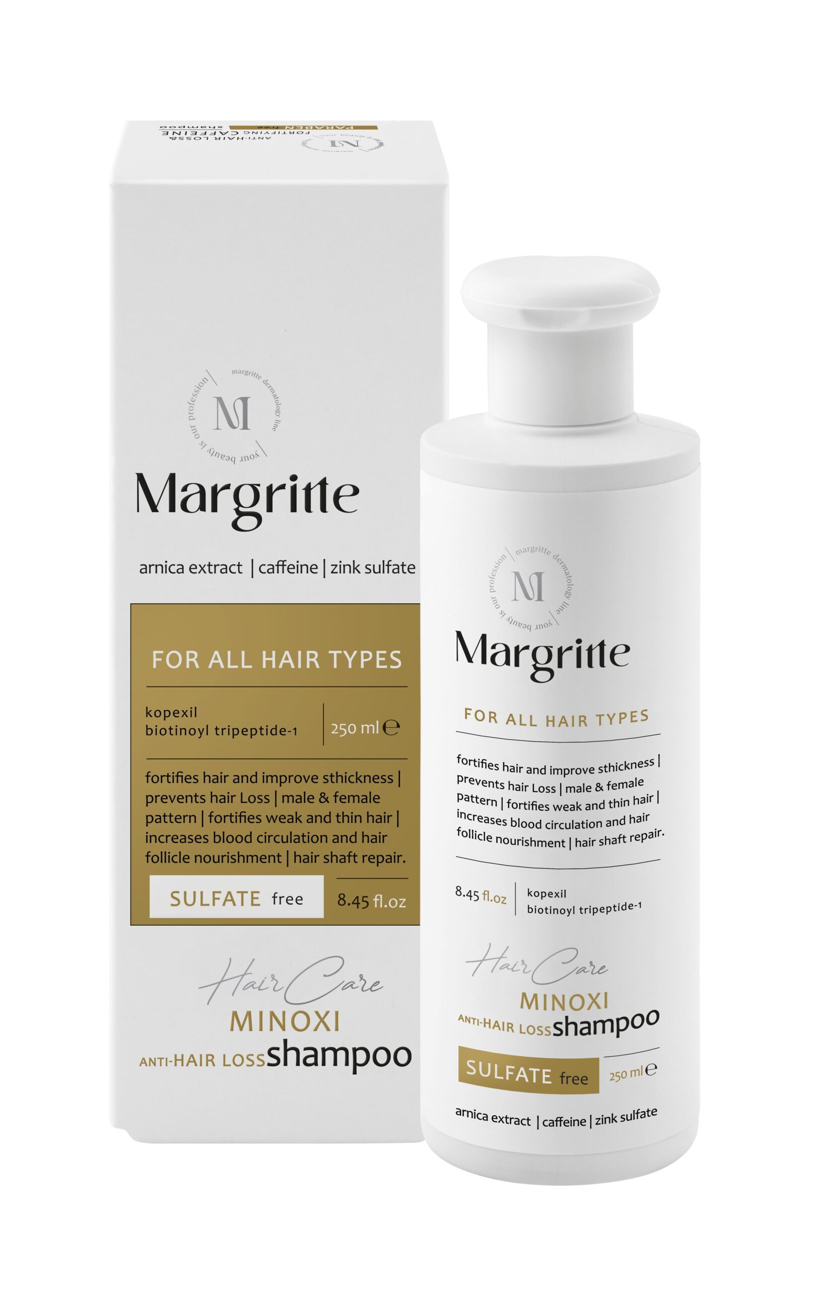 35685371-5993-43c5-8753-27287a9c1f01 شامپو ضد ریزش (ماینوکسی) حجم 250 میلی لیتر Sulfat Free مارگریت - Image 1